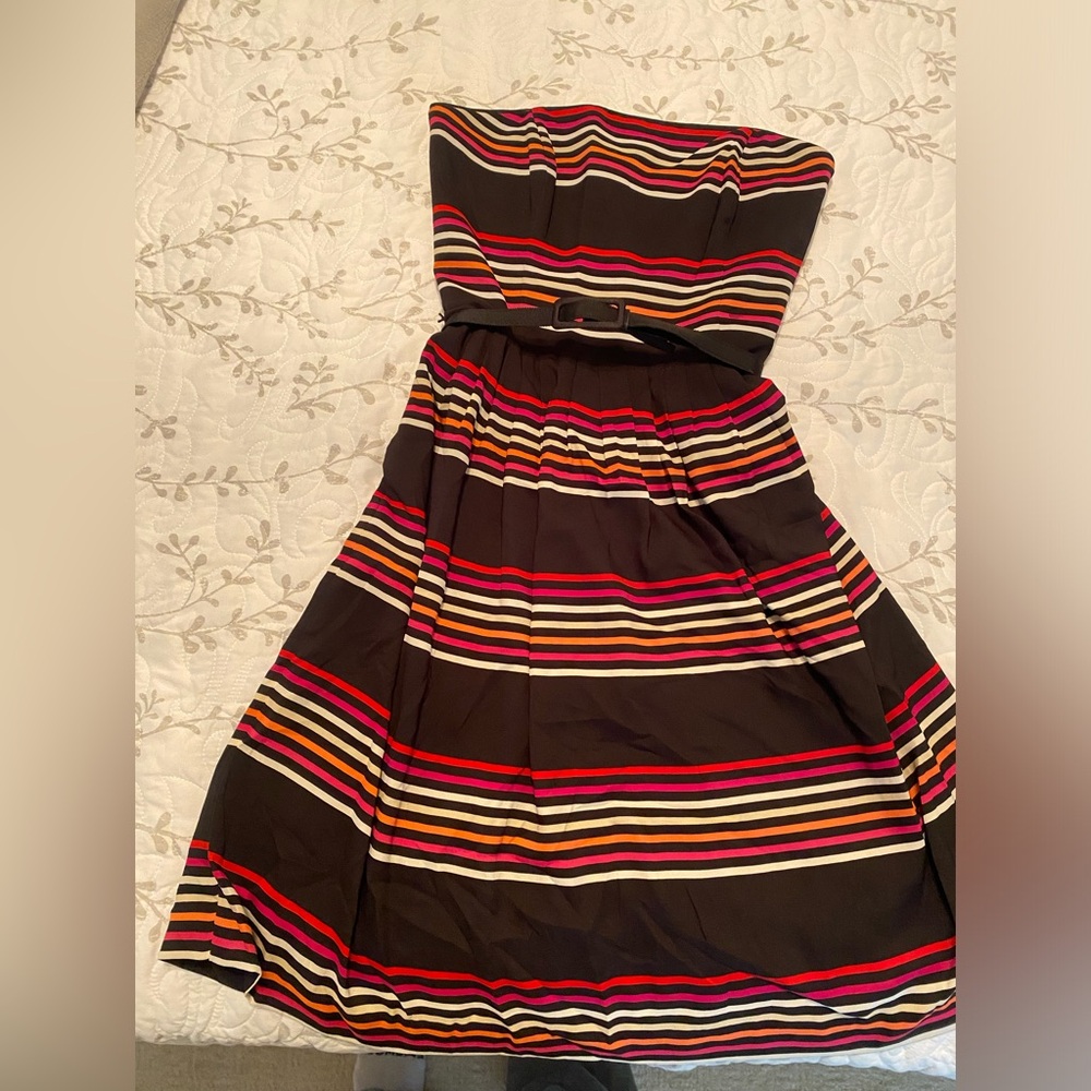 White House Black Market strapless dress size 4